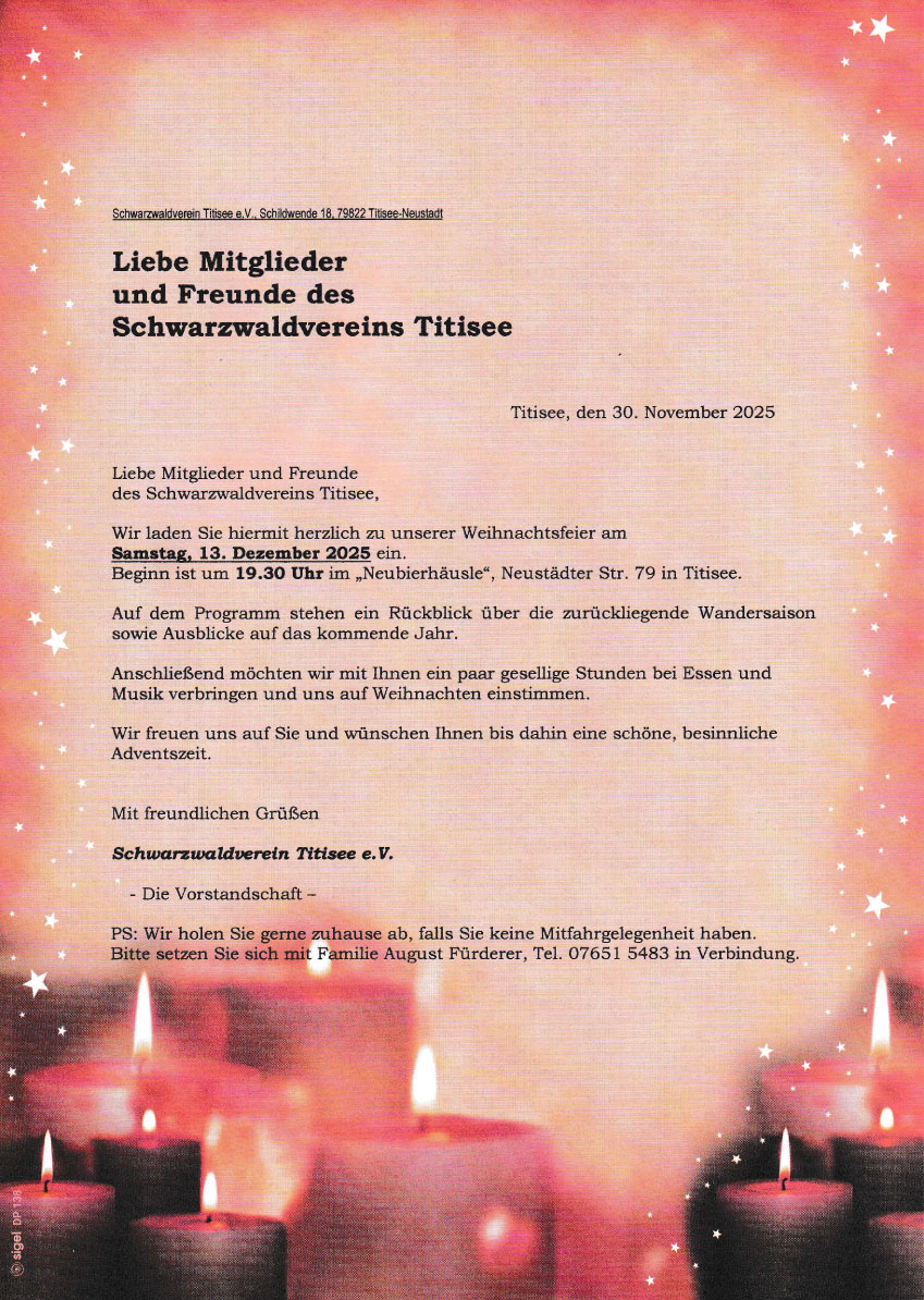 Weihnachtsfeier